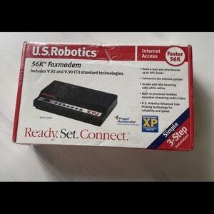 US Robotics V.92 USR5686E External Modem + Fax NEW Sealed